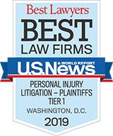 U.S. News - Best Law Firms - Personal Injury Litigation - Plaintiffs Tier 1 - 2019