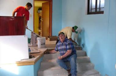 community_bob_michael_installing_tile